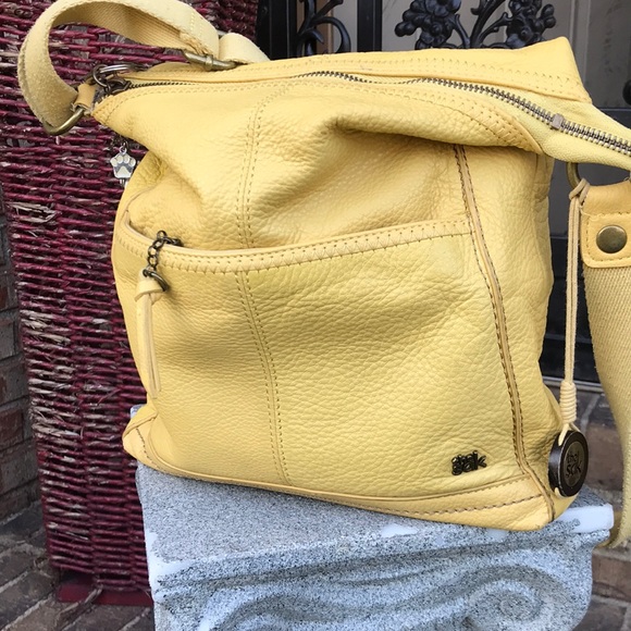 The Sak Bags The Sak Yellow Soft Leather Crossbody Purse Poshmark